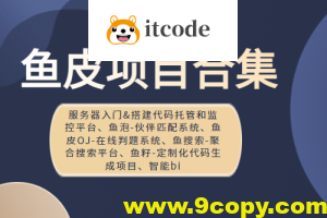 鱼皮项目合集(服务器入门&搭建代码托管和监控平台、鱼泡-伙伴匹配系统、鱼皮OJ-在线判题系统、鱼搜索-聚合搜索平台、鱼籽-定制化代码生成项目、智能bi   )