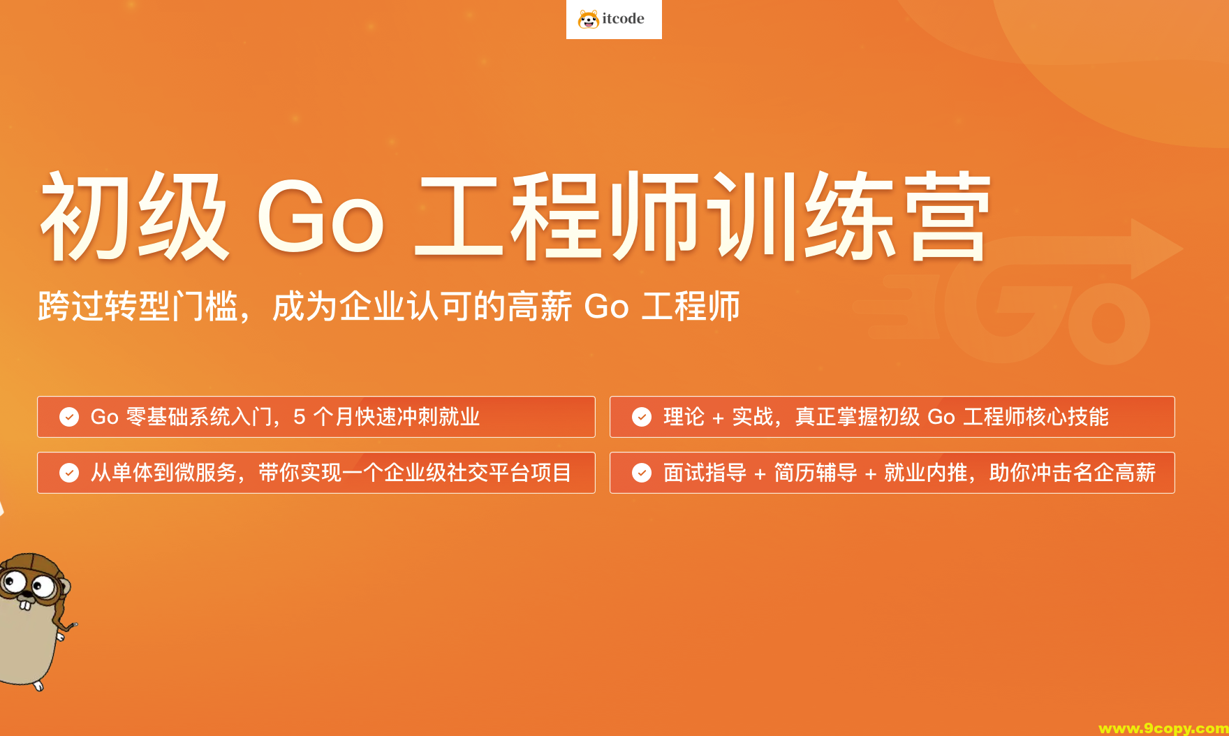 初级go工程师训练营 | 更新完结