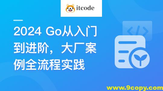 Go从入门到进阶，大厂案例全流程实践