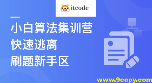 小白算法集训营-大幅提升刷题量，快速逃离新手区