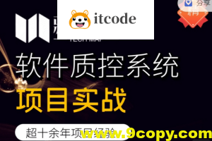 藏宝图项目实战，软件质控系统项目实战，视频+资料，价值2999