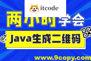 2小时实战《Java二维码生成》项目 资料完整