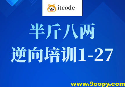 半斤八两逆向培训1-27