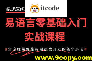 2024最新易语言基础快速入门到精通教程:1天入门快速开发自己的软件