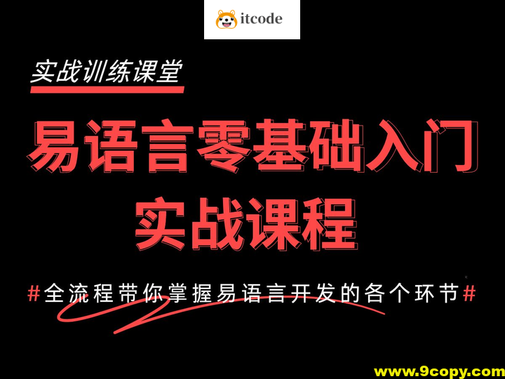 2024最新易语言基础快速入门到精通教程：1天入门快速开发自己的软件