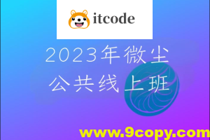 2023年微尘公共线上班