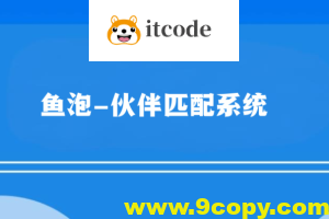 鱼泡-伙伴匹配系统