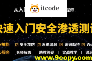 Kali安全渗透+Web白帽子高级工程师+黑客攻防 – 带源码课件