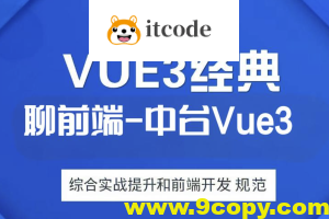 大伟聊前端-互联网大厂企业级中台Vue3综合实战提升和前端开发规范