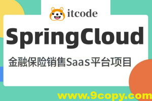 基于SpringCloud微服务 金融保险销售SaaS平台项目2024(资料完整)