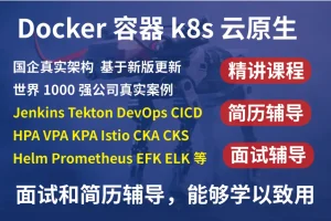 [2025]kubernetesk8s+DevOps云原生全栈技术基于世界1000强实战课程