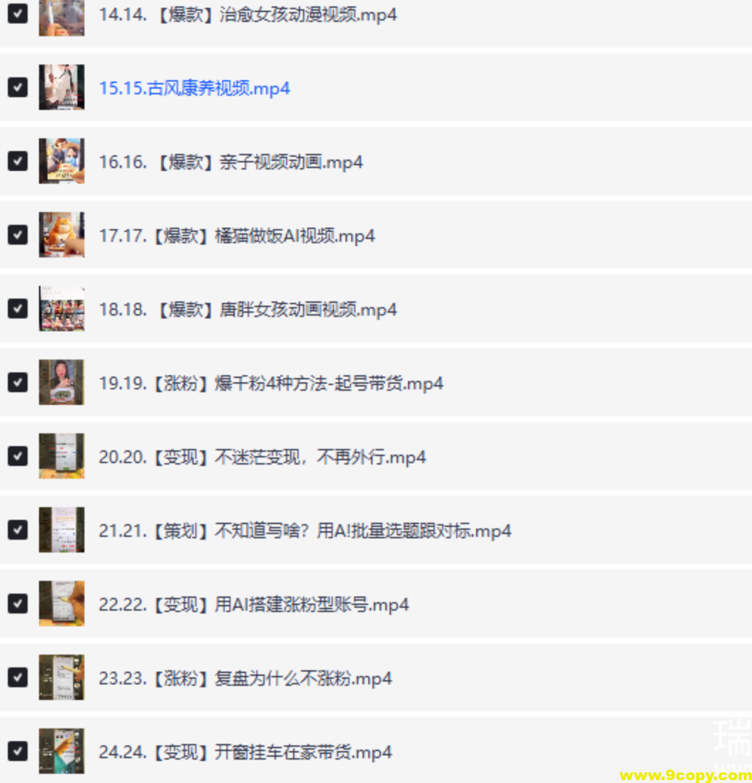 南希小盖AI短视频运营实操课